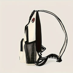 Nylon Cross Body Bag Casual Shoulder Bag Zipper Strap Outdoor Work Travel