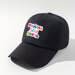 Letter Print Cotton Baseball Cap for Women