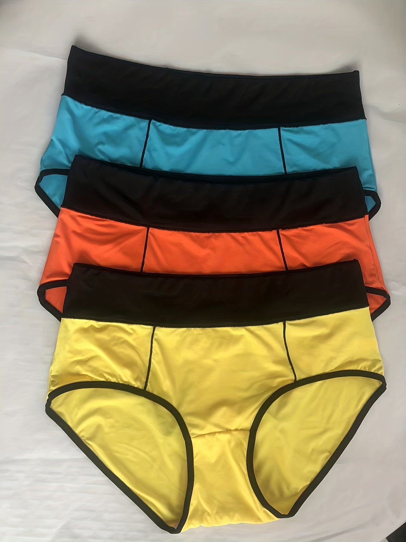 3 Pack Plus Size Panties High Waisted Comfort Briefs