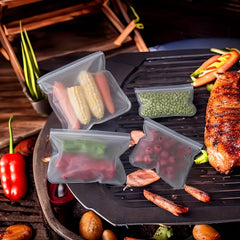 1pc Silicone Food Bag Leak Proof BPA Storage