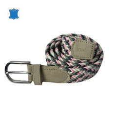 Pink Suede Elastic Belt for Kids & Youth