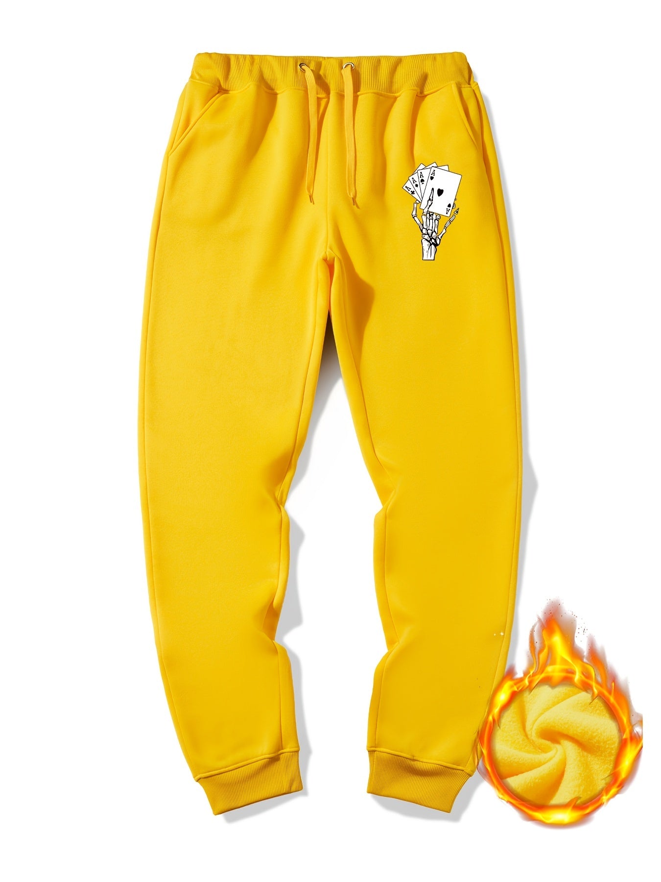 Skeleton Hand Graphic Sweatpants Men's Casual Jogger Pants
