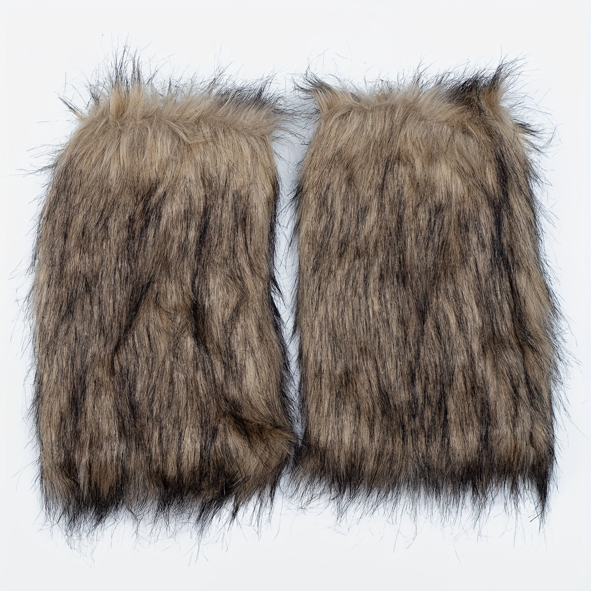 Solid Fuzzy Leg Warmers All-match Knee High Socks & Fishnet Tights