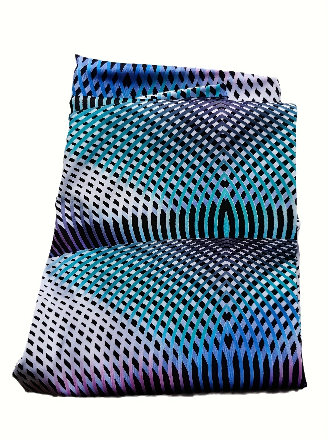 Abstract Line Print High Waist Yoga Pant