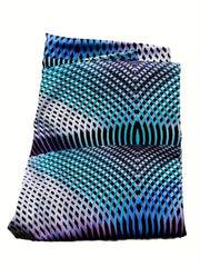 Abstract Line Print High Waist Yoga Pant