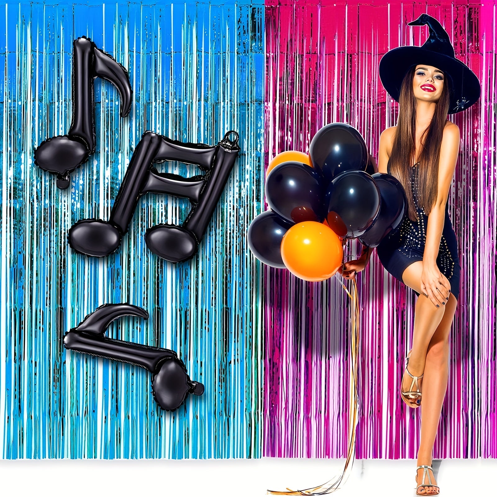 10pcs Musical Note Foil Mylar Balloon Music Party Decoration
