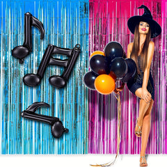 10pcs Musical Note Foil Mylar Balloon Music Party Decoration