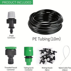 Drip Irrigation Kit for Potted Plants, 19.96m Tubing, 16 Sprinklers