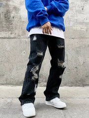 Men's Ripped Jeans Casual Denim Pants