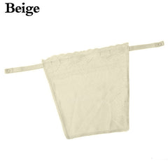 Lace Trim Anti Peep Invisible Strapless Bra