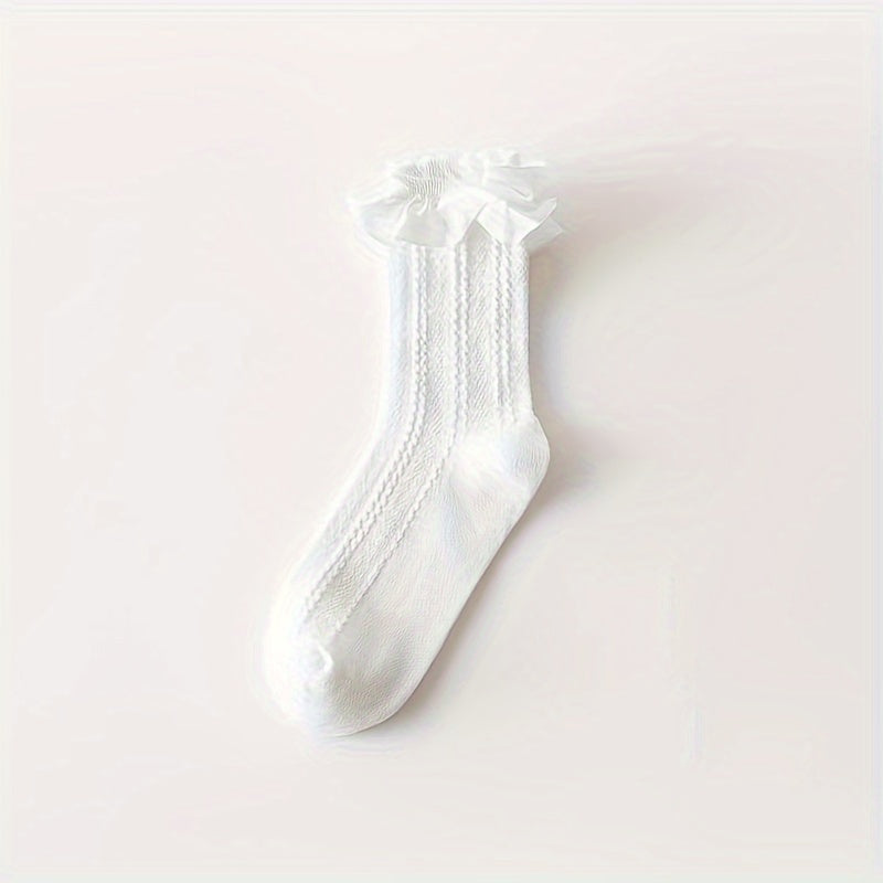 Ruffle Lolita Socks Comfy & Mid Tube Socks Women's Stockings