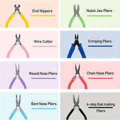 8pcs Jewellery Pliers Kit for Repairs and Crafts