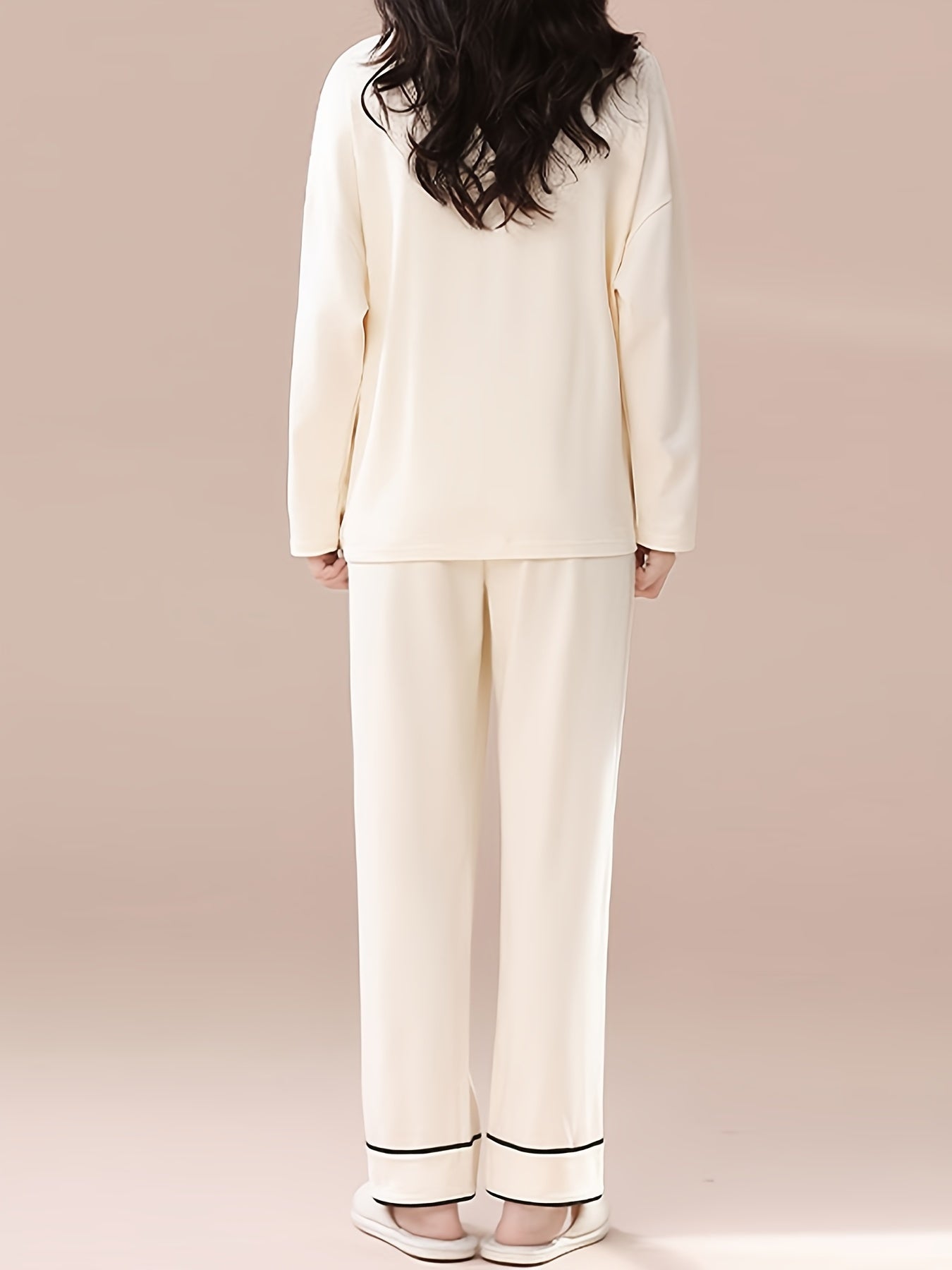 Women's Pajama Set Long Sleeve Top & Pants