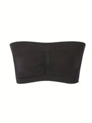 3-Pack Plus Size Basic Bra Set Women's Plus Solid Wireless