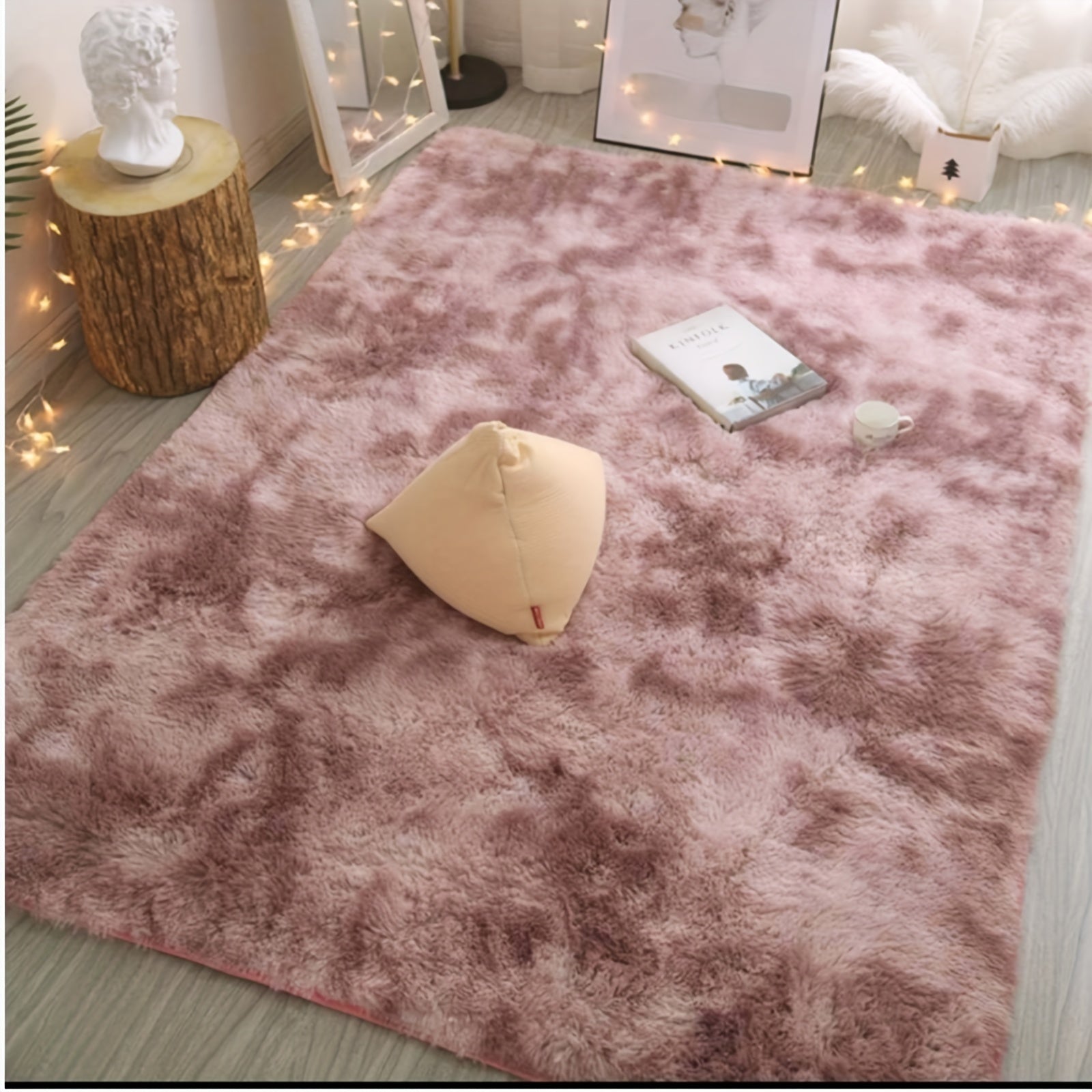 Soft Non-Slip Shag Area Rug for Living Room Bedroom Decor Machine Washable