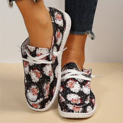 Christmas Elements Print Lightweight Sport Shoes
