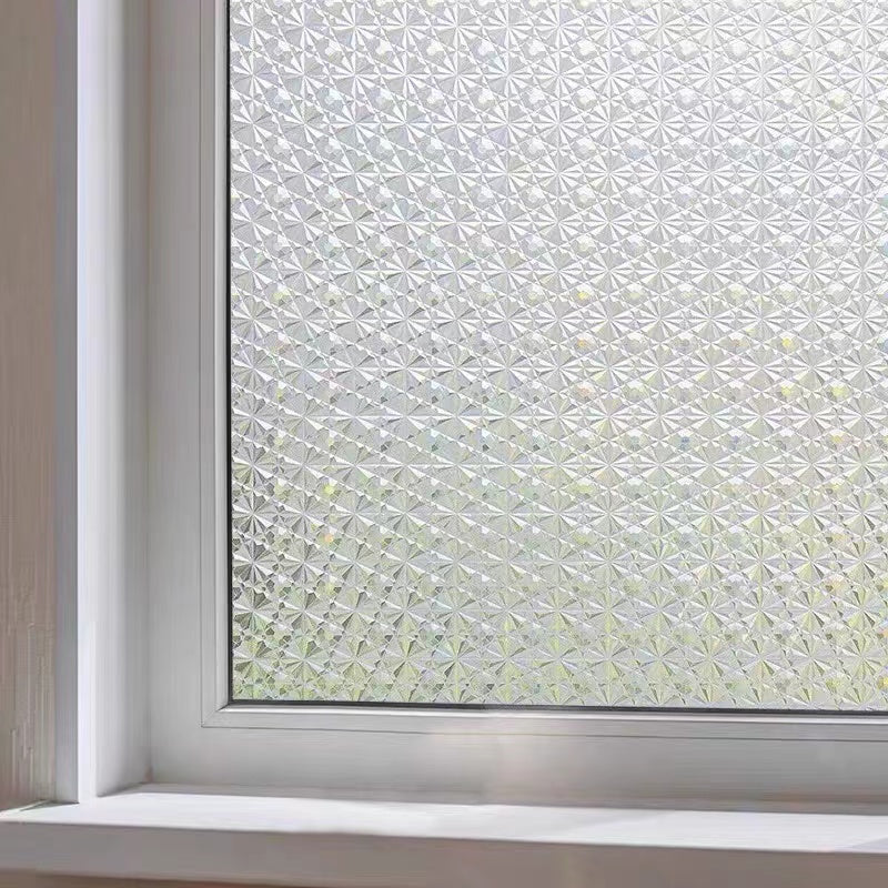 Privacy Window Film No Glue Door Glass Cover Decals Static Clings Sticker