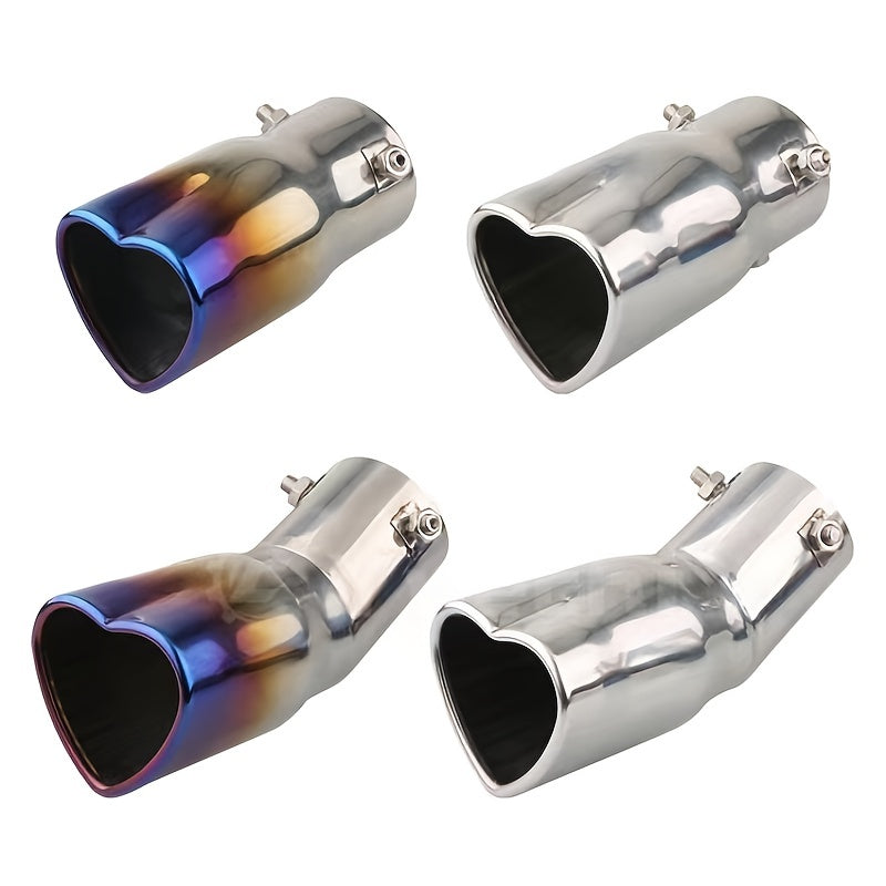Heart Shaped Exhaust Tail Pipe Muffler Upgrade for Your Car