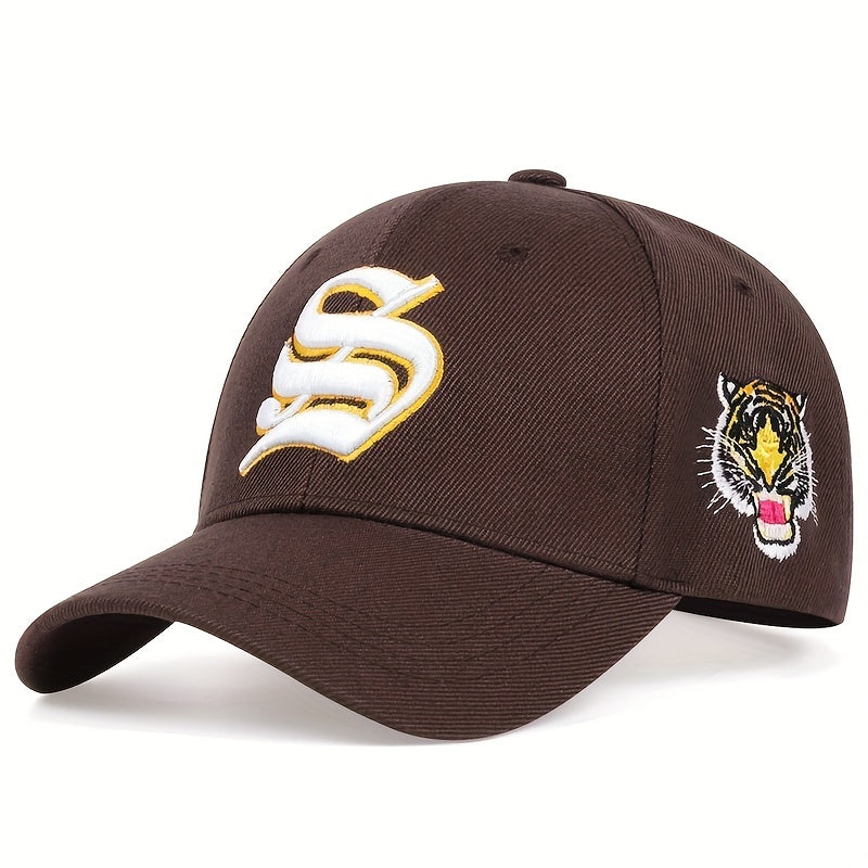 Men's Tiger Baseball Cap Hat Adjustable Casual Autumn Style