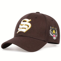 Men's Tiger Baseball Cap Hat Adjustable Casual Autumn Style