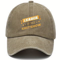 Washed Cotton Printed Letter Baseball Cap Soft Sun Hat for Men and Women