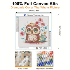 30x30cm 5D DIY Owl's Home Diamond Painting Kit