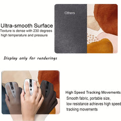 Pink Purple Moon Mouse Pad Small Game Mouse Pad Non Slip Rubber Base