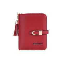 Leather Wallet with Zipper & Card Slot Coin Purse