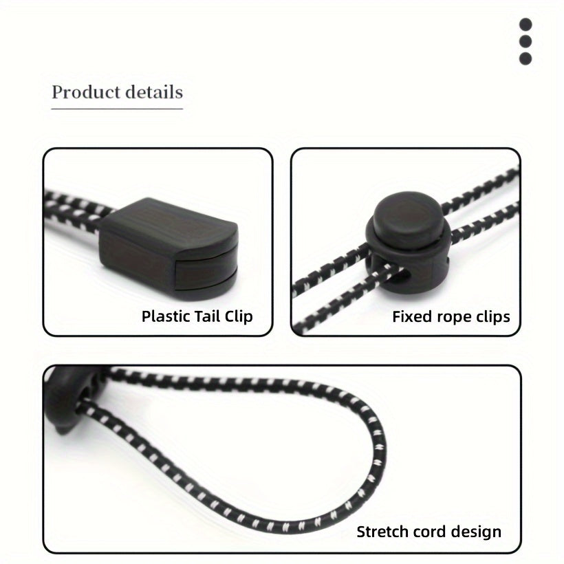 Bungee Cord Tarp Canopy Tie Down Walking Stick Holder Elastic Rope