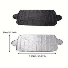 2pcs Foldable Car Windshield Covers Protect Car From Snow Sun Rain