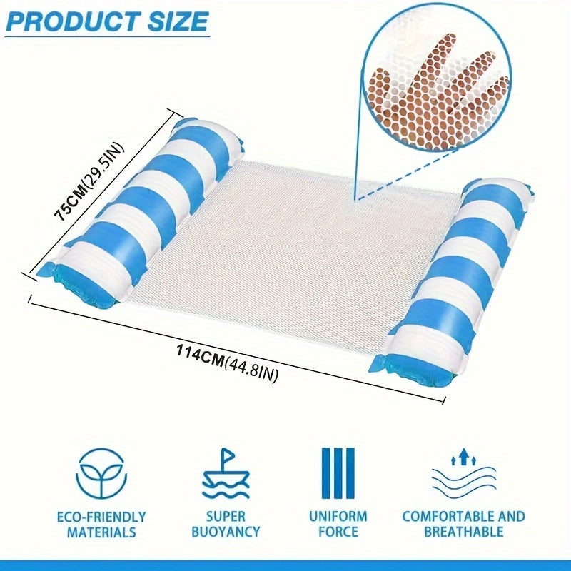 Inflatable Floating Bed for Pool and Beach Water Hammock Lounge Chair