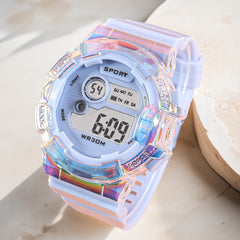 Vibrant Multifunctional Digital Watch Luminous Display Stopwatch Date Functions