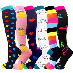 High Performance Compression Socks for Men - Ideal for Running Cycling Hiking