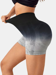 Tie Dye High Waist Sports Shorts for Women