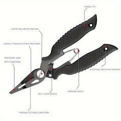 Stainless Steel Outdoor Fishing Pliers Lure Scissors