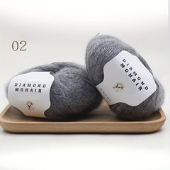 15% Mohair 85% Acrylic Yarn for DIY Knitting Scarf Shawl 25g