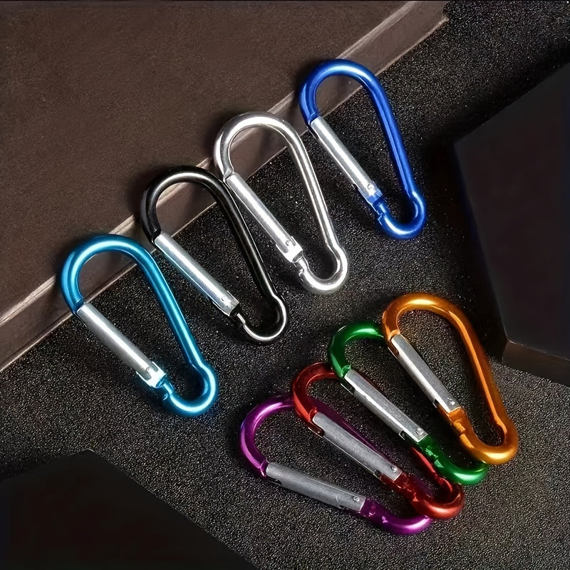 10pcs Heavy Duty Carabiner Keychain for Outdoor Camping Hiking Travel