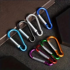 10pcs Heavy Duty Carabiner Keychain for Outdoor Camping Hiking Travel