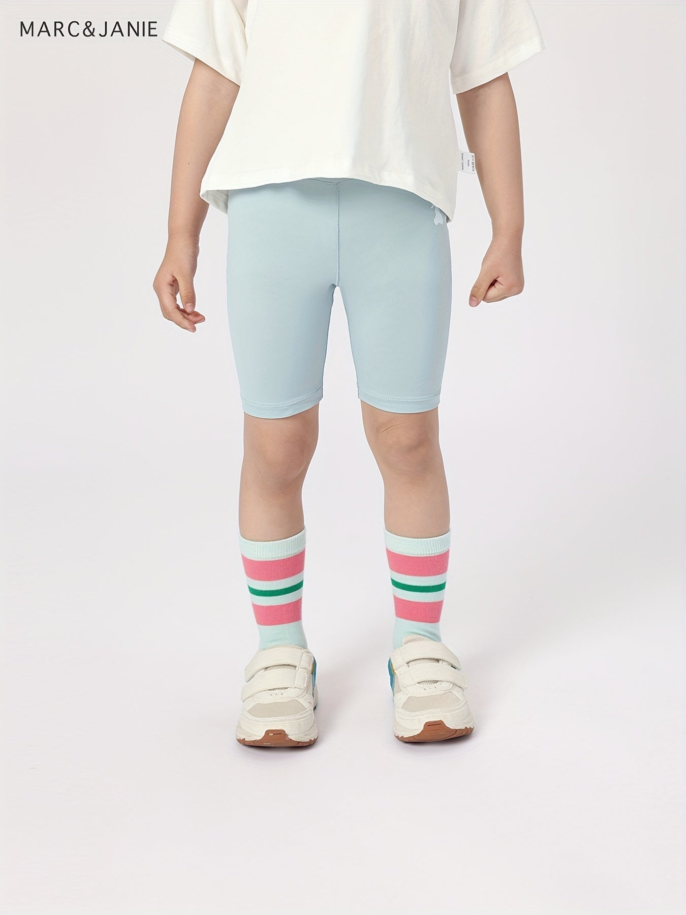 Girls Summer Breathable Sports Leggings, Children's Riding Shorts