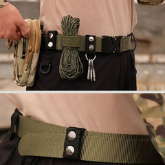 4pcs Outdoor Belt Keeper Double Snap Nylon Duty Belt Holder