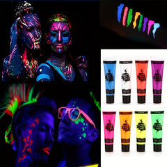 Blacklight Neon Body & Face Paint Kit Party Supplies