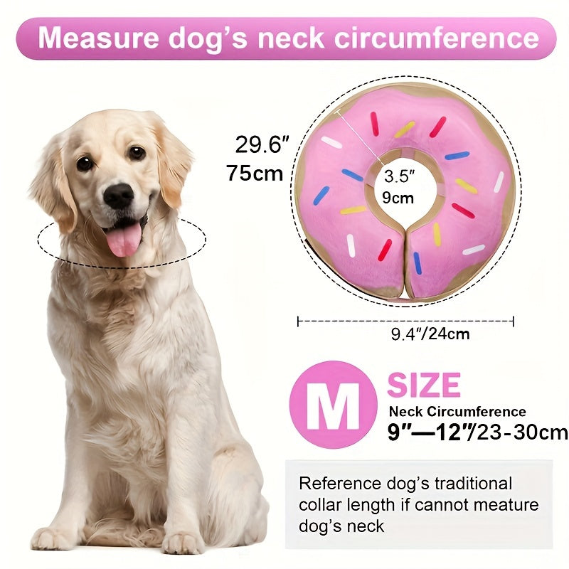 Inflatable Dog Cone Collar Post Surgery Recovery Soft E Collar for Dogs Cats