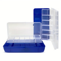 1pc Double Layers Parts Box Tool Box Plastic Household Screw Box