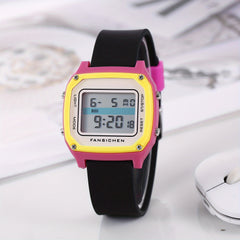 LCD Children's Electronic Watch Silicone Luminous Waterproof