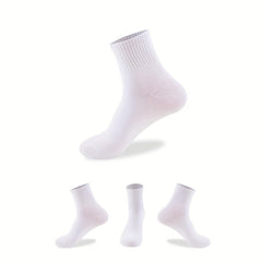 10 Pairs Teenagers Boys Casual Sports Socks Basketball Breathable Crew Socks