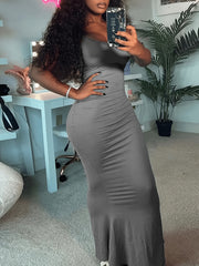 Sexy Summer Maxi Dress Stretch Cami Mermaid Dress
