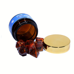 Coffee Dice Set w/ Bottle for Tabletop Games