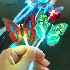 2pcs Butterfly LED Glitter Hair Braid Luminous Hairpin Hair Accessories Girls