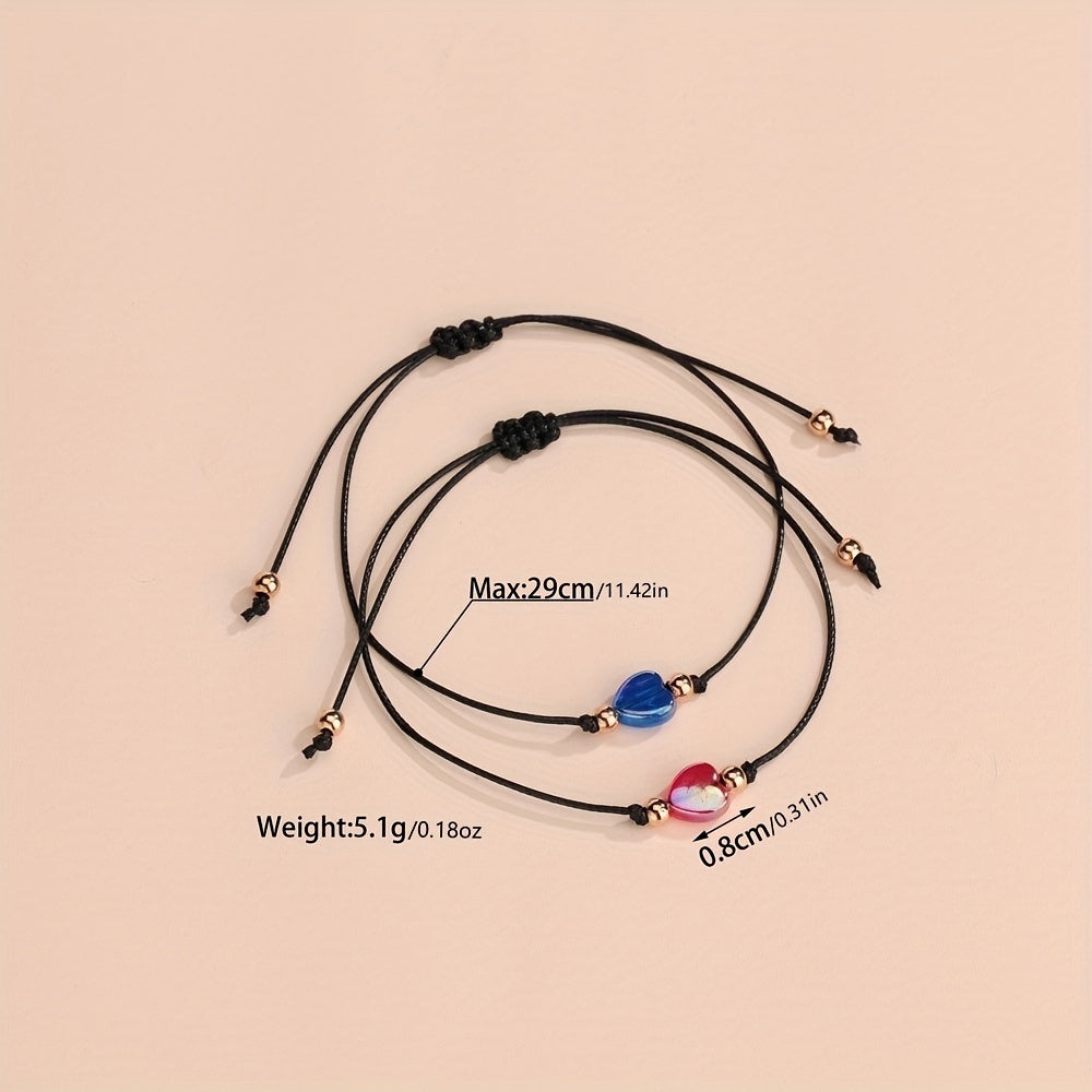 Cartoon Love Flower Butterfly Bracelet Set
