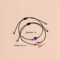 Cartoon Love Flower Butterfly Bracelet Set